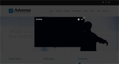 Desktop Screenshot of advense.com